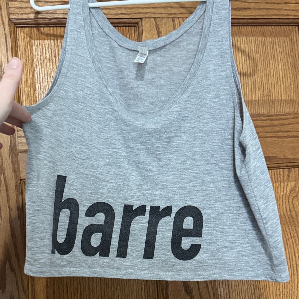 Gray Barre Tank Top- Bella Canvas